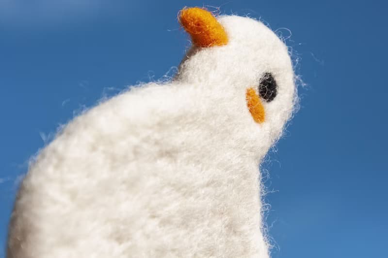 情人節禮物 聖誕交換禮物 森林系羊毛氈杯墊 動物杯墊-鴨子吸水墊