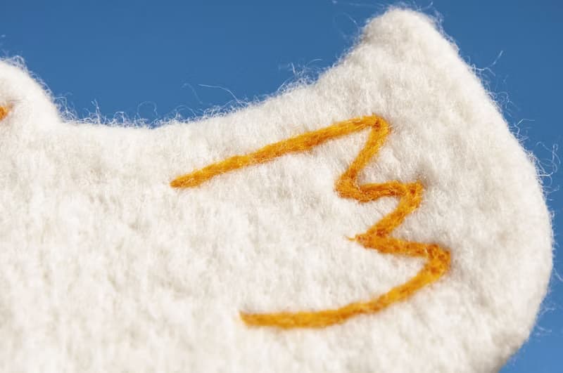 情人節禮物 聖誕交換禮物 森林系羊毛氈杯墊 動物杯墊-鴨子吸水墊