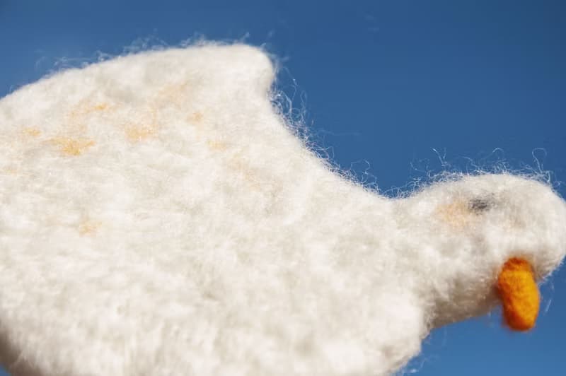 情人節禮物 聖誕交換禮物 森林系羊毛氈杯墊 動物杯墊-鴨子吸水墊