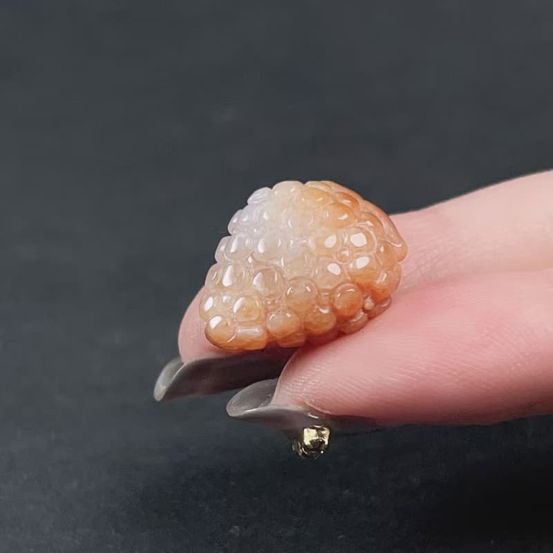 【限時優惠】飄紅翡翡翠葡萄吊墜 | 天然A貨翡翠 | 送禮