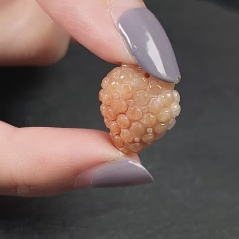 【限時優惠】飄紅翡翡翠葡萄吊墜 | 天然A貨翡翠 | 送禮