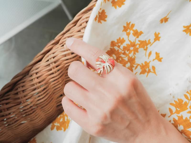 Monstera 龜背芋 * 植物系戒指