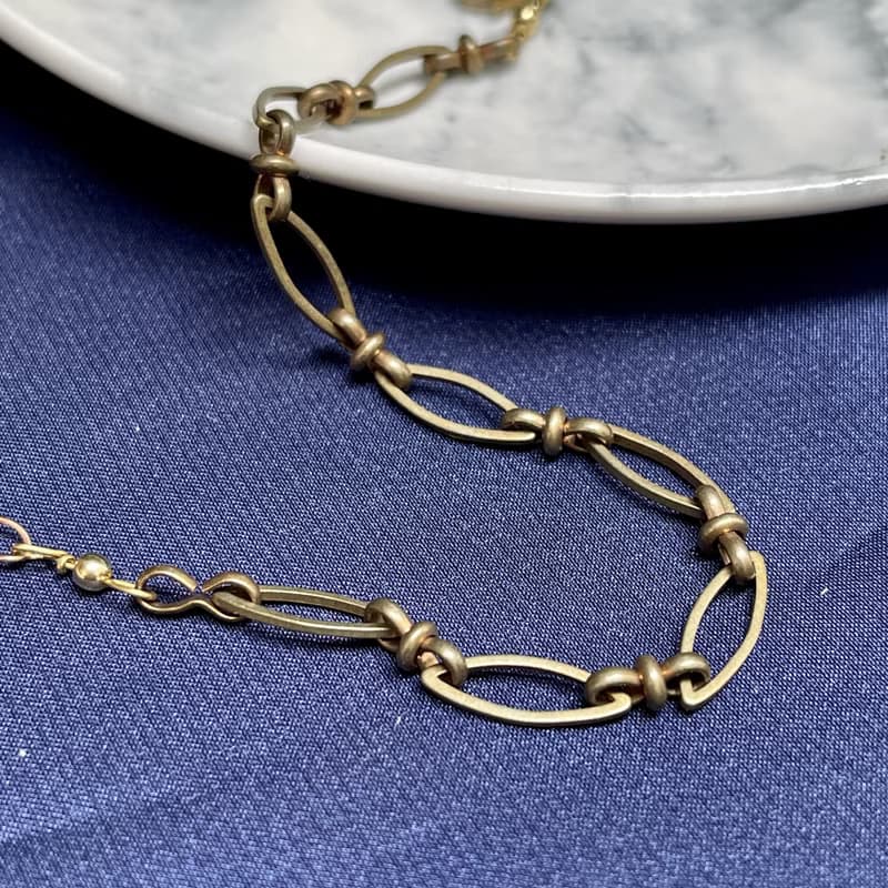 老林雜貨 | 黃銅蕾花手鍊