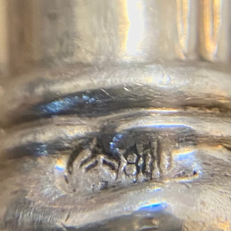 德國純銀800 素面手柄不鏽鋼刃餐刀