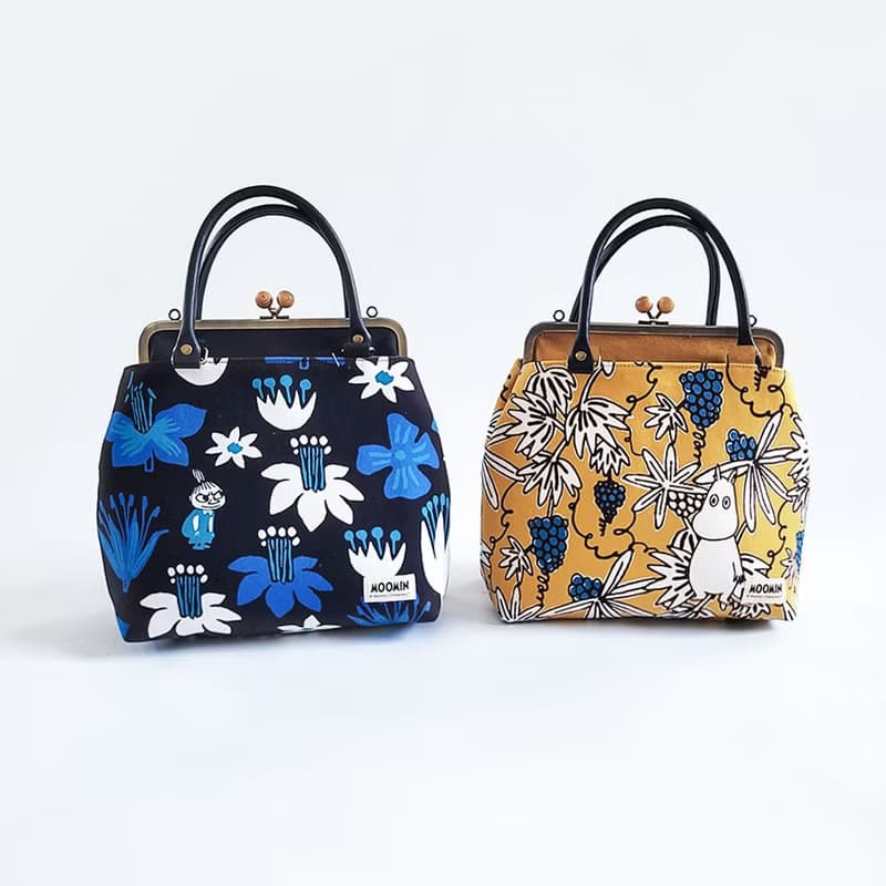 【Pinkoi x Moomin】姆明  塗鴨 3用大口金包 手提包 -黃 台灣製