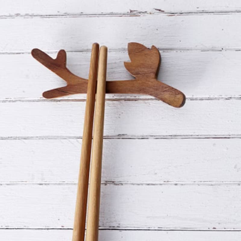 柚木樹枝筷架/2pcs