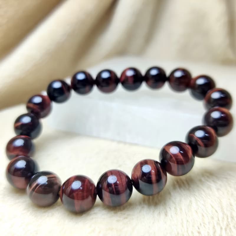 紅虎眼石 Tiger's eye Tigerite 手串 手鍊 天然水晶  8.5mm-12mm