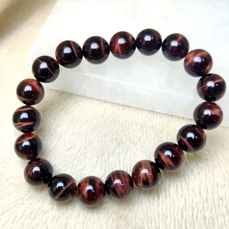 紅虎眼石 Tiger's eye Tigerite 手串 手鍊 天然水晶  8.5mm-12mm