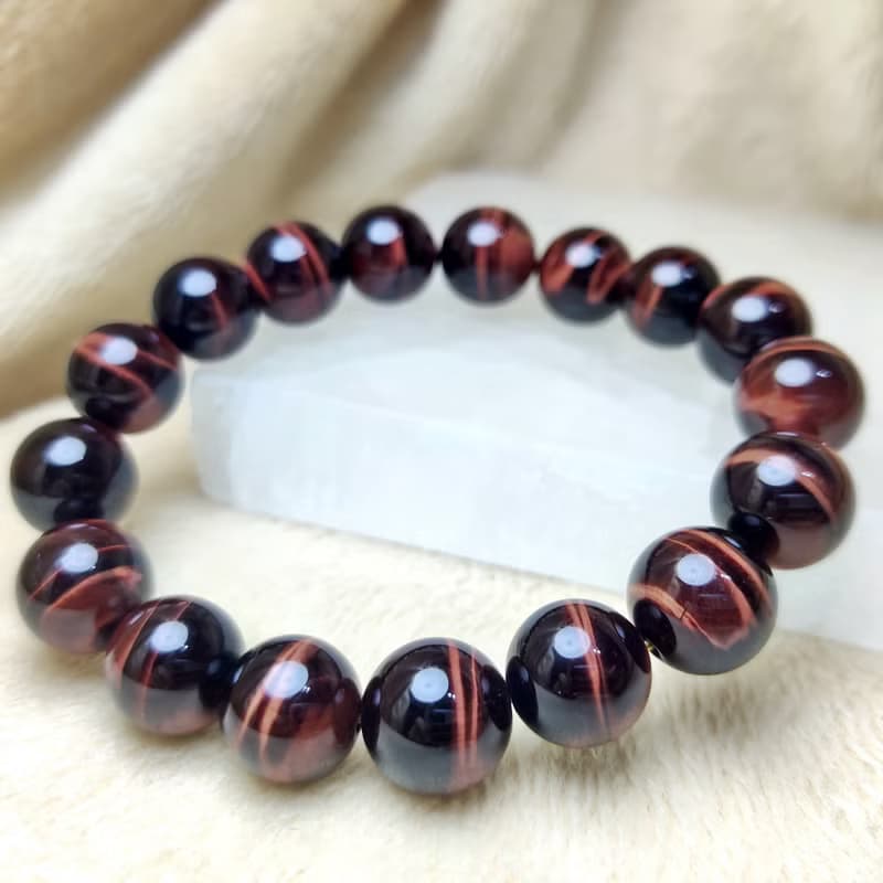 紅虎眼石 Tiger's eye Tigerite 手串 手鍊 天然水晶  8.5mm-12mm