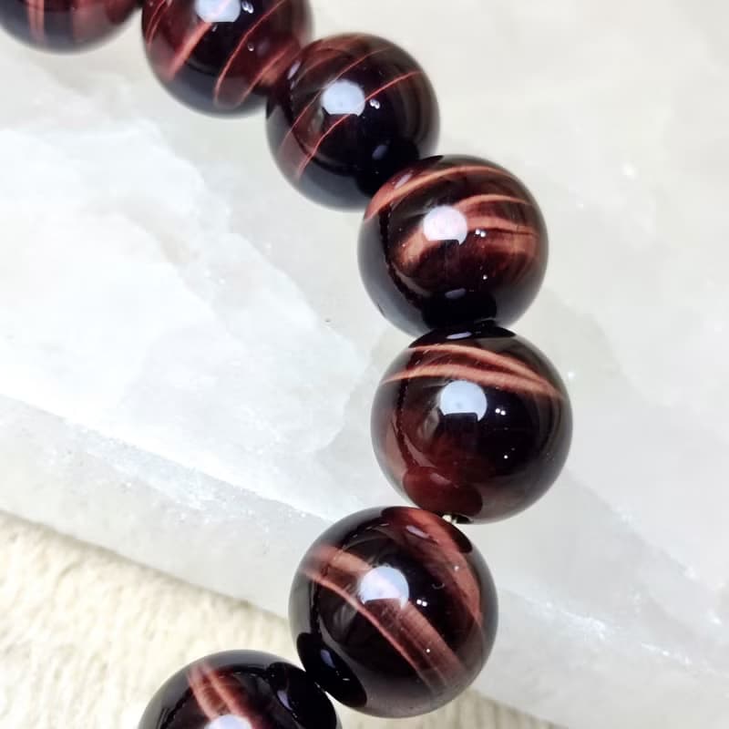 紅虎眼石 Tiger's eye Tigerite 手串 手鍊 天然水晶  8.5mm-12mm