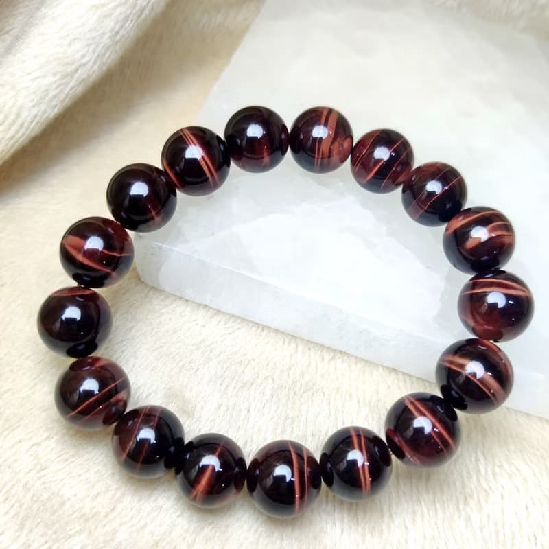 紅虎眼石 Tiger's eye Tigerite 手串 手鍊 天然水晶  8.5mm-12mm