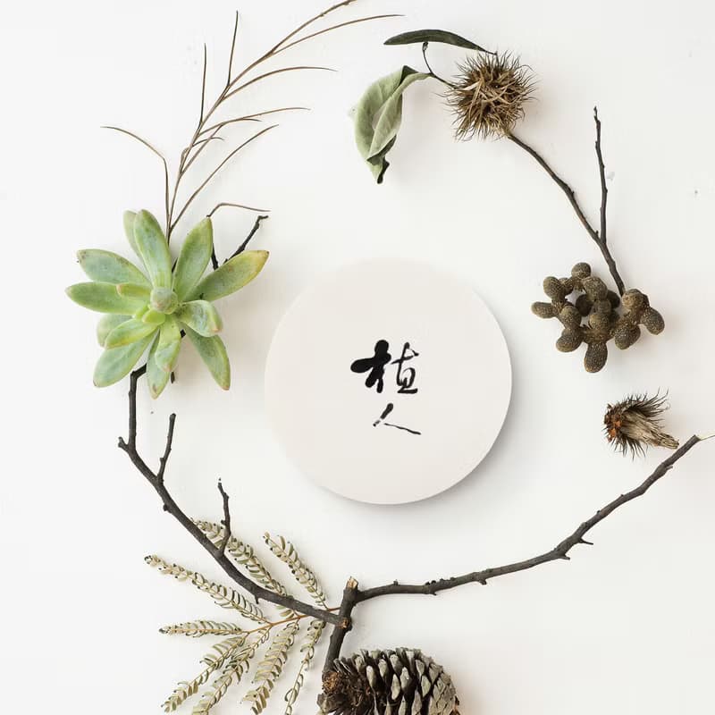 【快速出貨】植人 | 書法手寫字  硅藻土抗菌吸水杯墊 盆栽墊 花