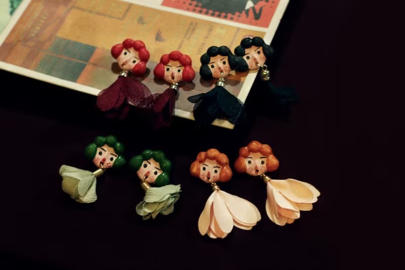 禮物俏皮短髮女孩-流蘇*耳釘*耳環*耳飾