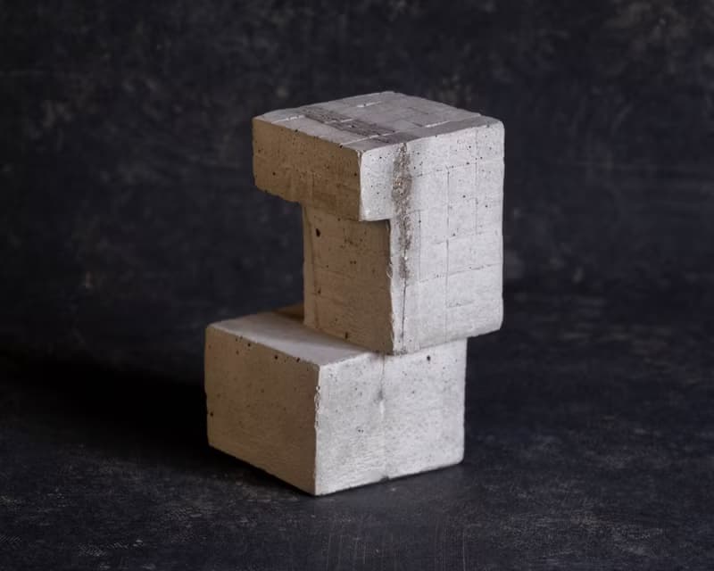 Concrete Bookend Quadrangle Sold as a single
