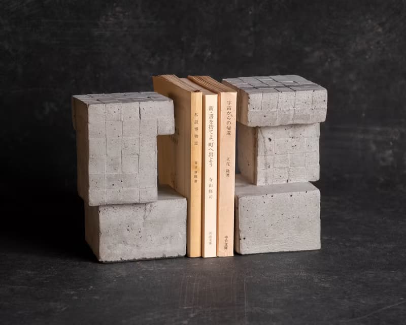 Concrete Bookend Quadrangle Sold as a single