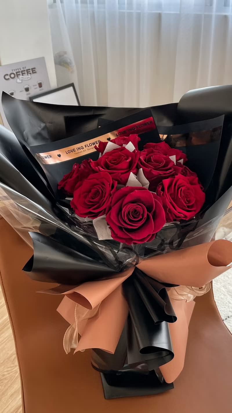 Flora Flower永生玫瑰花束-非你不可