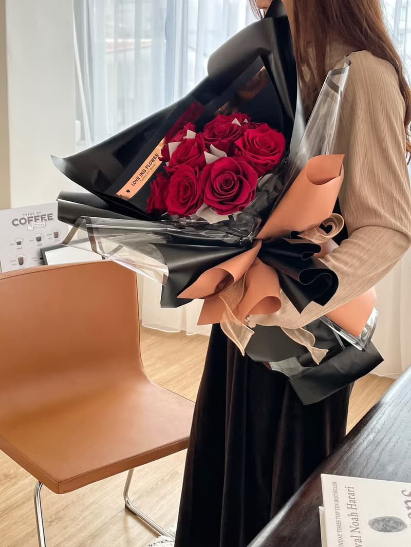 Flora Flower永生玫瑰花束-非你不可