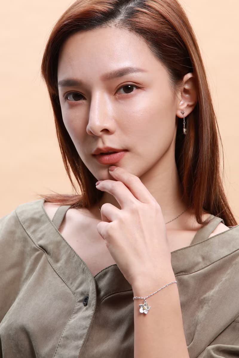 花朵系列 五月紛飛雪 桐花造型手鍊-金/銀