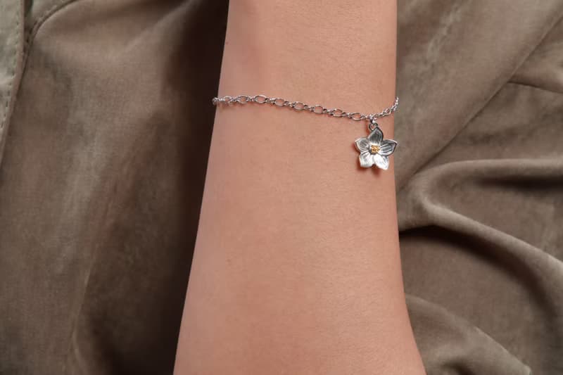 花朵系列 五月紛飛雪 桐花造型手鍊-金/銀