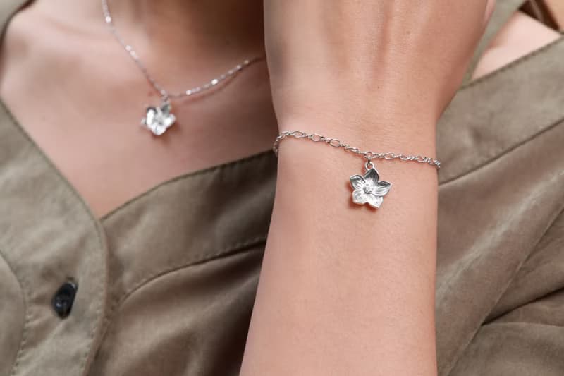 花朵系列 五月紛飛雪 桐花造型手鍊-金/銀