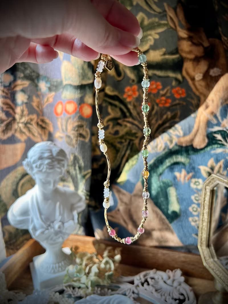 -少女加冕之禮-天然水晶手鏈/黃銅手鍊