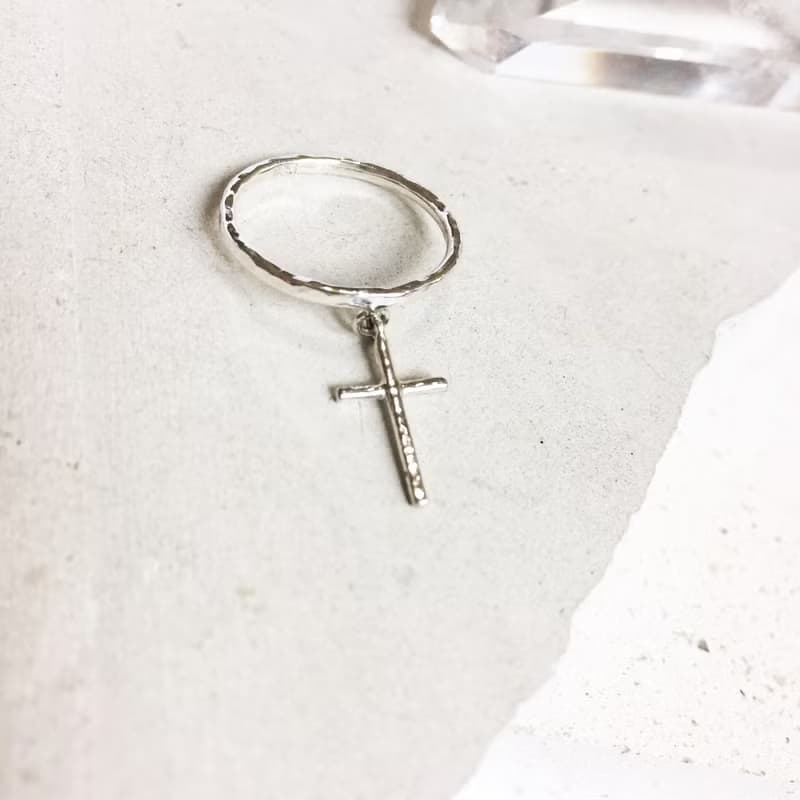 MIH 金工首飾 | 盟約-心有所屬 十字架純銀戒指 Cross ring