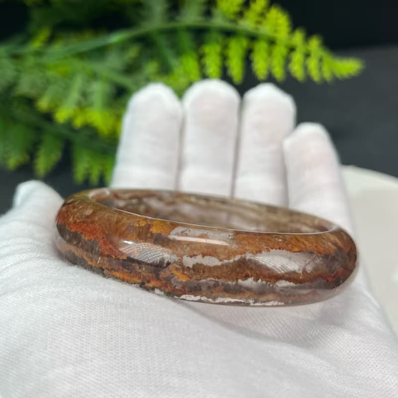 高檔 四季幽靈水晶手鐲 56MM 冰透千層異象石英手環 豐盛能量包容