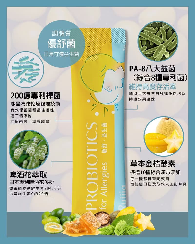 專為敏弱體質調配 優舒益生菌(20包/盒)