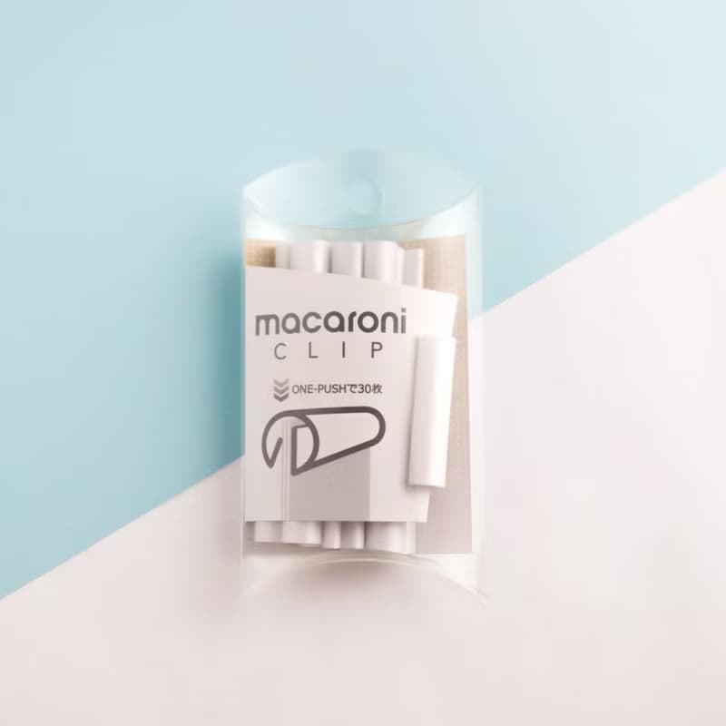 【macaroni】通心粉造型文件夾 / 白色