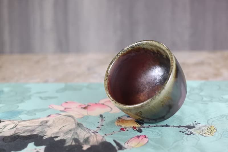 【母親節禮物】天然落灰 柴燒茶碗 名家葉敏祥手作 150ml