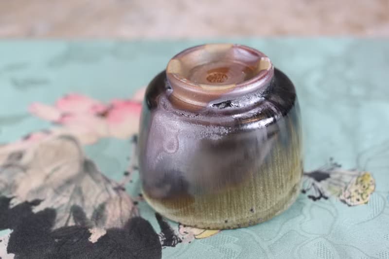 【母親節禮物】天然落灰 柴燒茶碗 名家葉敏祥手作 150ml