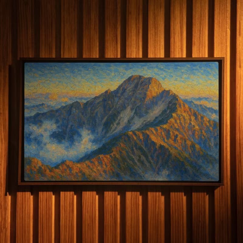 富饒臺灣-雲隱玉山【壁虎拼圖】