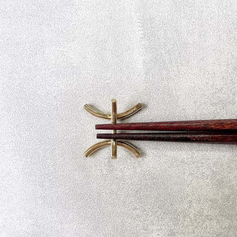 2個セット Pisces 真鍮の箸置き