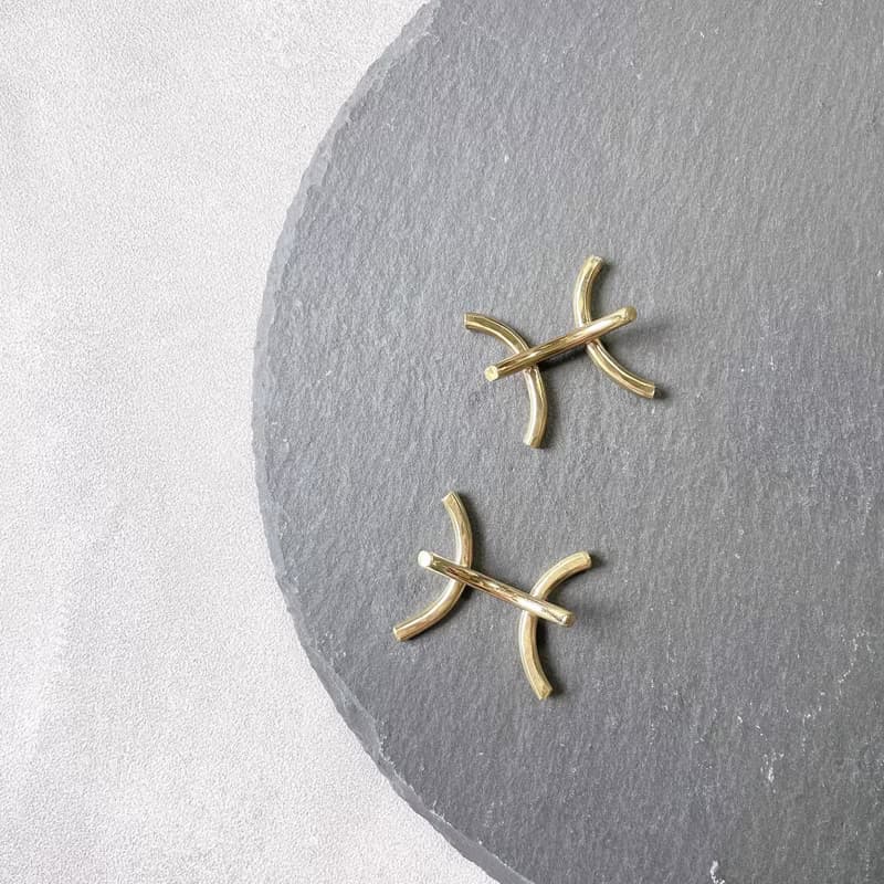 2個セット Pisces 真鍮の箸置き
