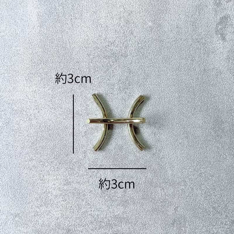 2個セット Pisces 真鍮の箸置き