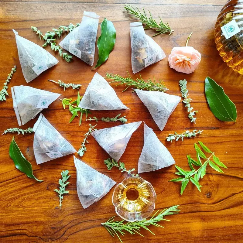單包裝無咖啡因花茶包-十款無毒香草茶-牛皮外袋|內層鋁箔-試用包