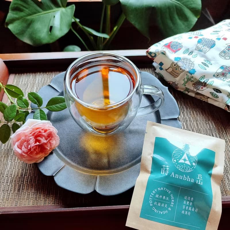 單包裝無咖啡因花茶包-十款無毒香草茶-牛皮外袋|內層鋁箔-試用包