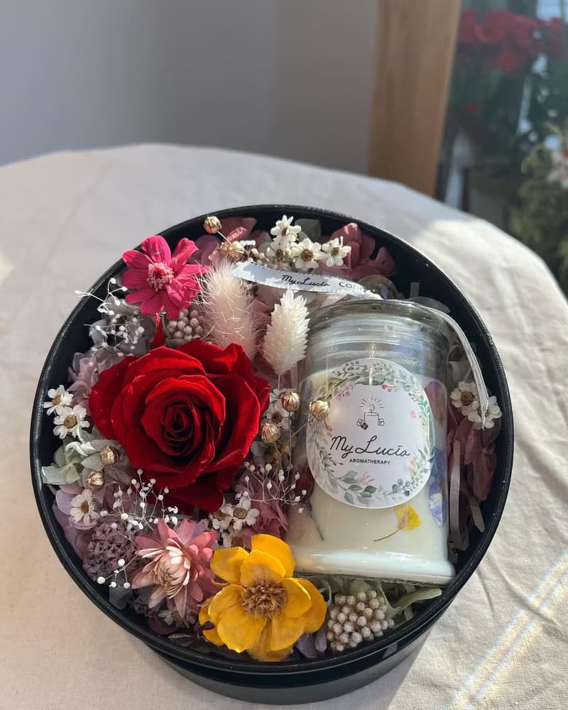 日本永成玫瑰花-純手工天然香氛花園蠟燭