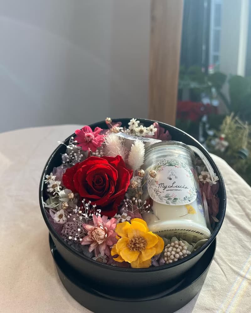 日本永成玫瑰花-純手工天然香氛花園蠟燭