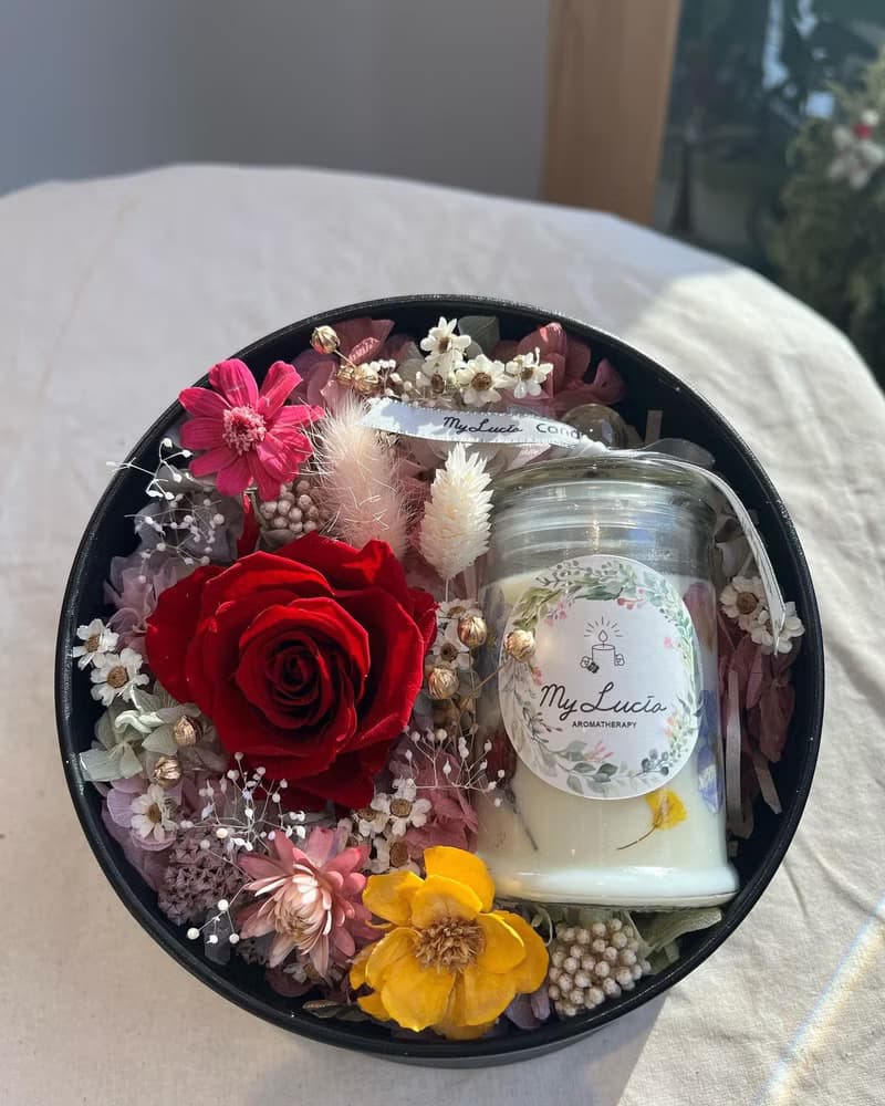 日本永成玫瑰花-純手工天然香氛花園蠟燭
