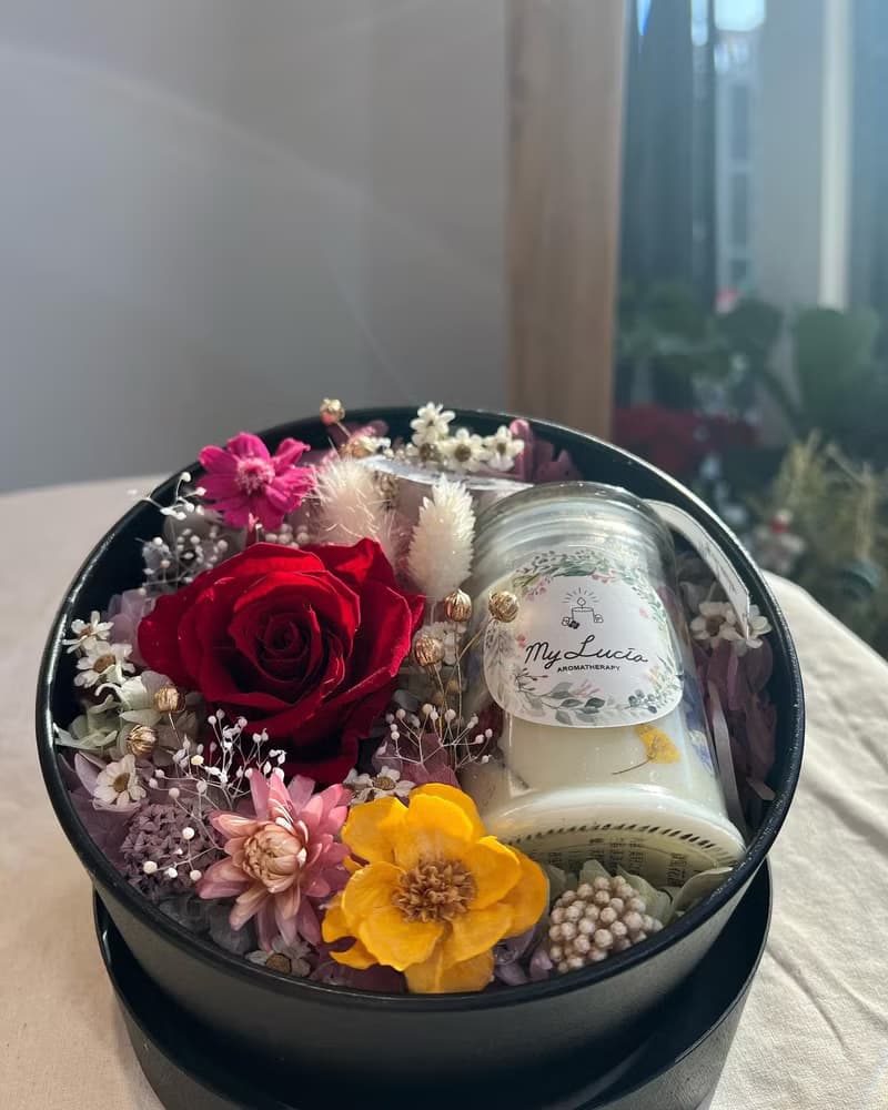日本永成玫瑰花-純手工天然香氛花園蠟燭