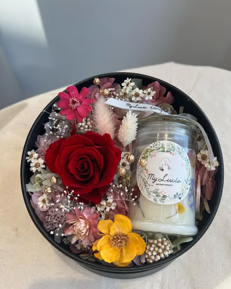 日本永成玫瑰花-純手工天然香氛花園蠟燭