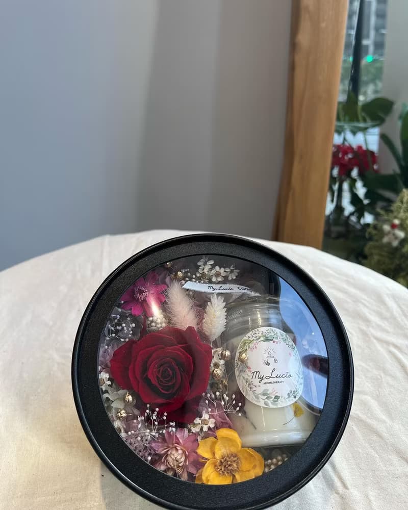 日本永成玫瑰花-純手工天然香氛花園蠟燭
