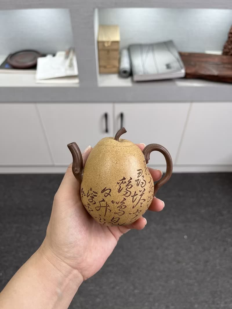 送禮紫砂壺茶壺高梨 现货实拍 原矿优质老段泥 质感润泽 造型构思