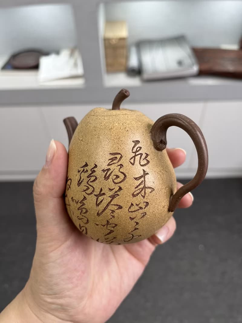送禮紫砂壺茶壺高梨 现货实拍 原矿优质老段泥 质感润泽 造型构思