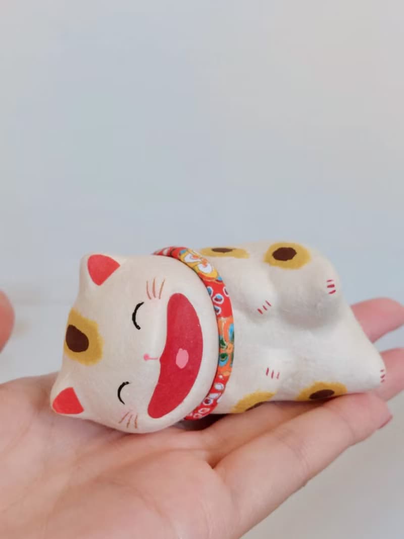 日本【RYUKODO】授權-開運躺賺招財貓|禮物|結婚|聖誕禮盒|入厝