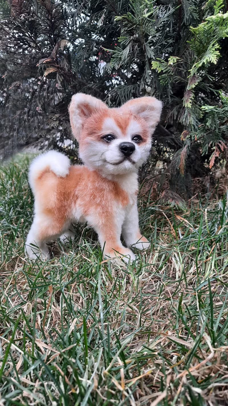 Puppy dog Akita inu stuffed dolls