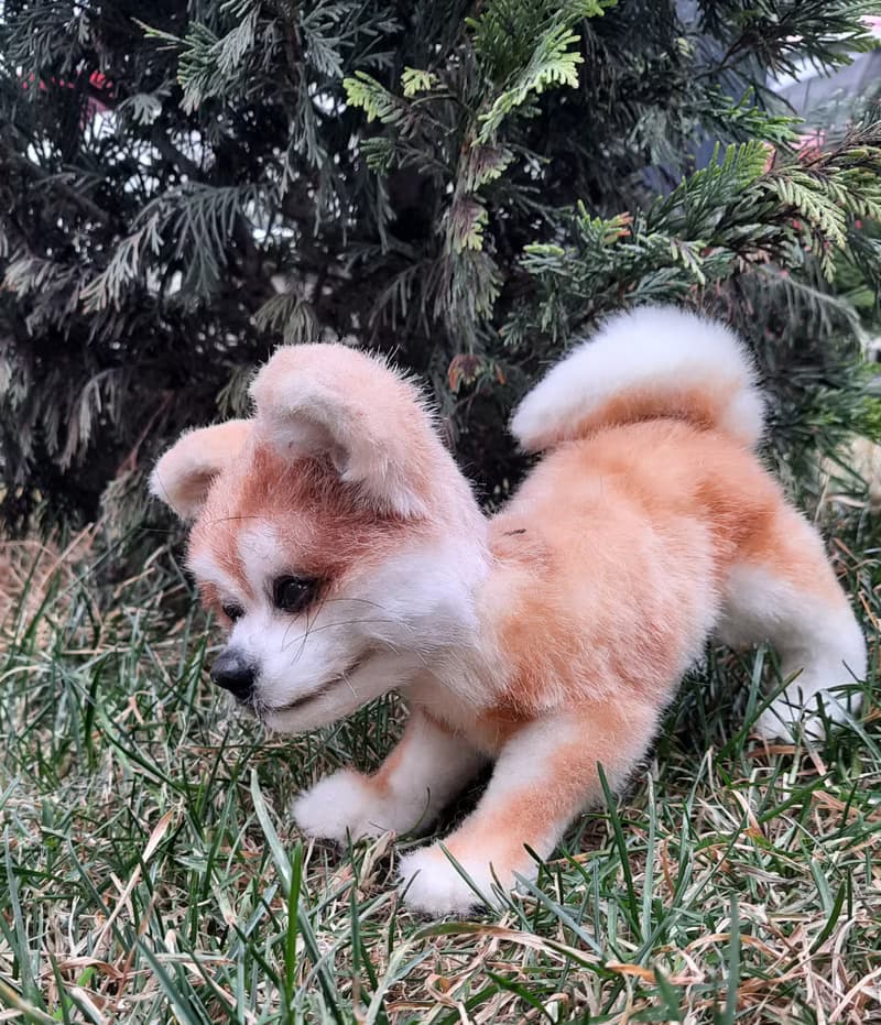 Puppy dog Akita inu stuffed dolls
