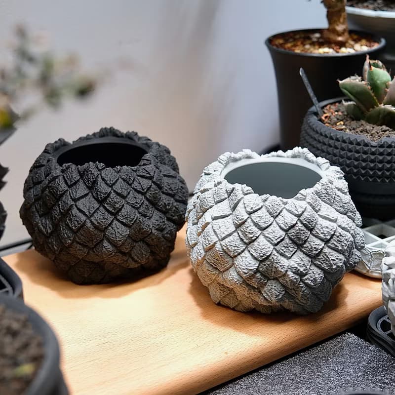 CBP012植木鉢 原創設計/3D列印/多肉塊根植物/盆器盆栽/送禮