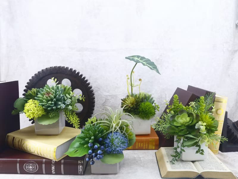 小寶石蓮多肉香氛植栽/擬真植物/人造盆栽/綠化/佈置/禮物